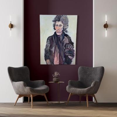 157 "The Poet" 1993 Oil on Canvas by Ellen Into