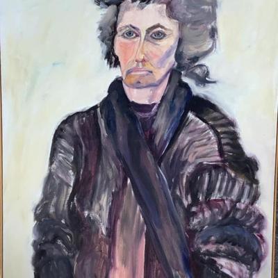 157 "The Poet" 1993 Oil on Canvas by Ellen Into