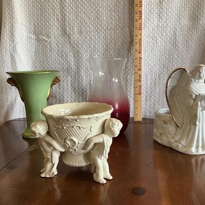 Lot of 4 vases and planters