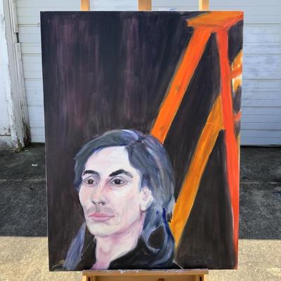 158 "Tony" 1994 Oil on Canvas by Ellen Into