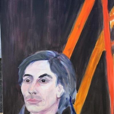 158 "Tony" 1994 Oil on Canvas by Ellen Into