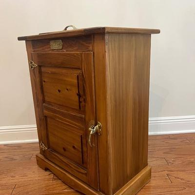 Lawless Hardware White Clad Oak Ice Box Cabinet