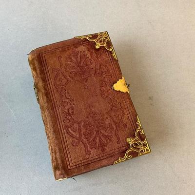 1218 Set of 3 Antique Bibles, Hymn Book 1852