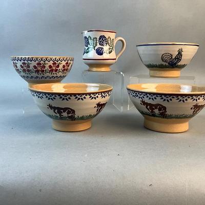 1219 Five Piece Nicholas Mosse Pottery
