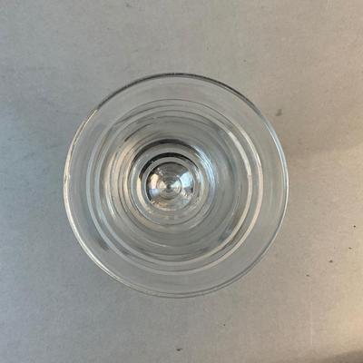 1222 Two Sets of Stuart Crystal Goblets