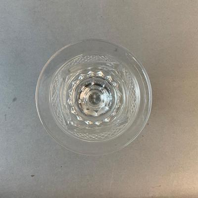 1222 Two Sets of Stuart Crystal Goblets