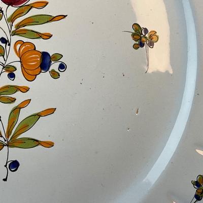 1224 Vintage Italian Floral Platter and Bowl Set