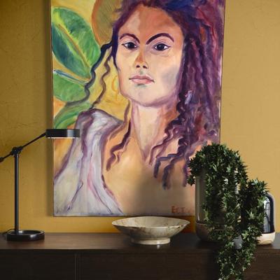163 "Ginger" 1992 Oil on Canvas by Ellen Into