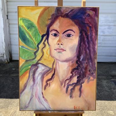 163 "Ginger" 1992 Oil on Canvas by Ellen Into
