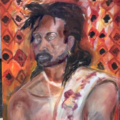 164 "Irman" 1999 Oil on Canvas by Ellen Into