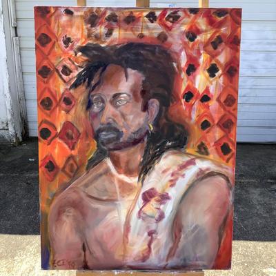 164 "Irman" 1999 Oil on Canvas by Ellen Into
