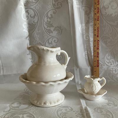 Vintage water pitchers - big and little