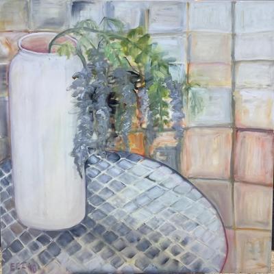 167 "Wisteria" 1998 Oil on Canvas by Ellen Into