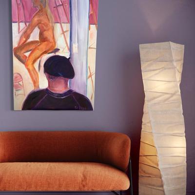 169 "Clarence & Model" 2000 Oil on Canvas by Ellen Into