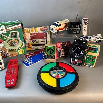 1234 Vintage Electronic Games, Remote Control Cars, Merlin, Simon and more