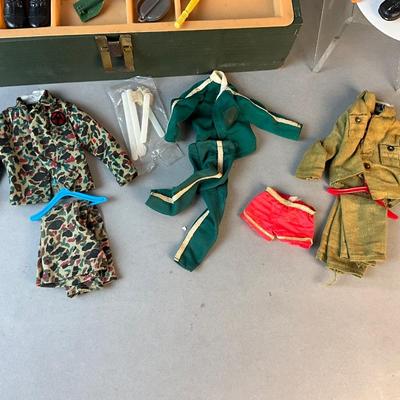 1237 Vintage 1975 GI JOE Doll with Accessories and Case