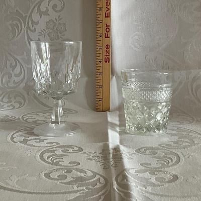 Lot of glassware, Decanter, sugar & creamer