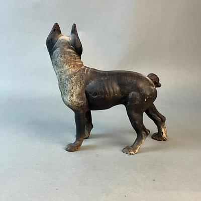 1245 Antique Hubley Cast Iron Dog Doorstop