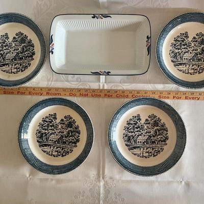 Pie plates and baking dish