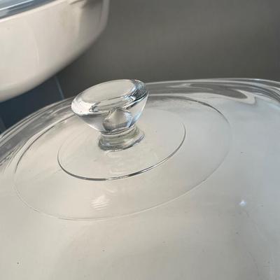 1250 Large Blue Cornflower Corningware and Green Daisy, Sandelwood Pyrex Lot