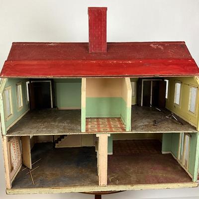 1255 Vintage Doll House from the 1945 Women’s Day Workshop with Accessories