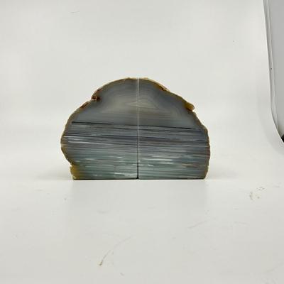 1271 Pair of Agate Bookends