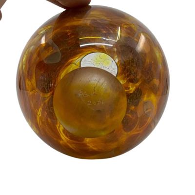 1272 Signed 2001 Art Glass Vase