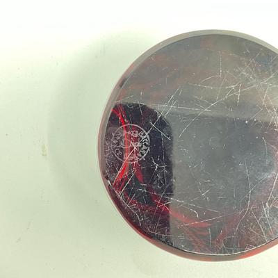 1273 Vintage Kennedy Baccarat Crystal Paper weight and Glass Globe