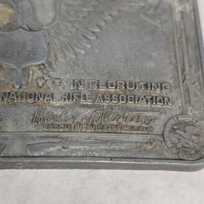 1871 - 1982 NRA Leadership Award Belt Buckle