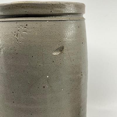 1278 Large Antique Crock with Oxford Salt Glazed Crock