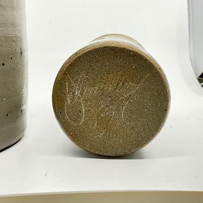 1278 Large Antique Crock with Oxford Salt Glazed Crock