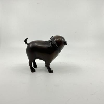 1281 Vintage Brass Pug Figure