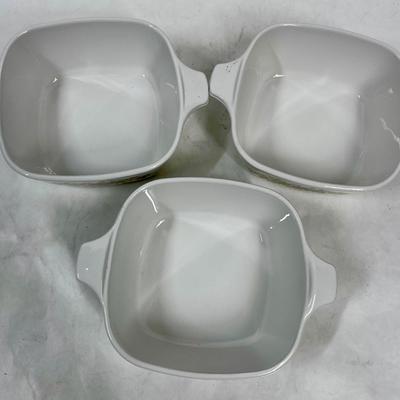 Corning Ware Spice of Life Vegetables Pattern Petite Pans Baking Dishes P43B