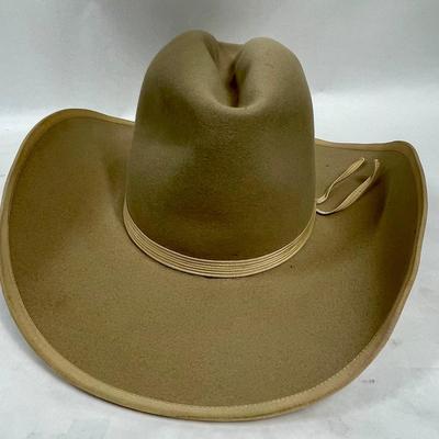 Vintage Stetson Hat 7-3/8 with large original Hat Box