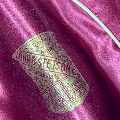 Vintage Stetson Hat 7-3/8 with large original Hat Box