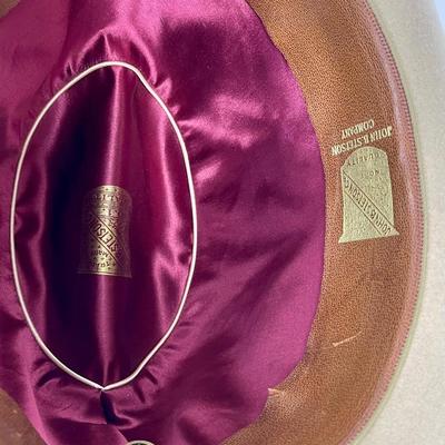 Vintage Stetson Hat 7-3/8 with large original Hat Box