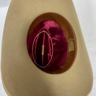 Vintage Stetson Hat 7-3/8 with large original Hat Box
