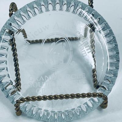 Mixed Lot of Commemorative Glassware: 3 Champagne Flutes and a Cruise Ship Paperweight