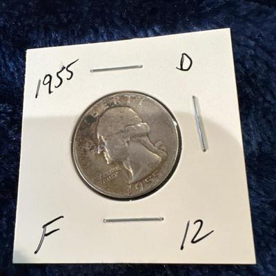 1955 D GEORGE WASHINGTON SILVER