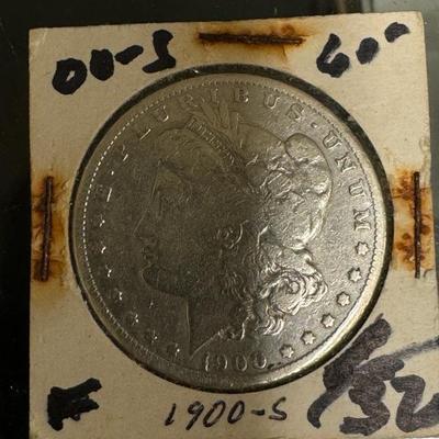 1900 S MORGAN VF U S COIN 1$ silver