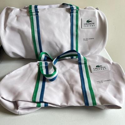 2 New Lacoste Duffle Bags