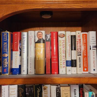 Lot of 3 shelves Books Clapton, Goodall, Clinton
