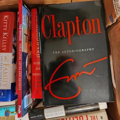 Lot of 3 shelves Books Clapton, Goodall, Clinton