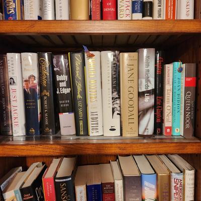 Lot of 3 shelves Books Clapton, Goodall, Clinton