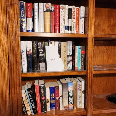 Lot of 3 shelves Books Clapton, Goodall, Clinton