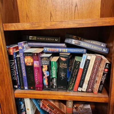 2 Shelves of Books Tolkien Robert Jordan