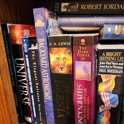 2 Shelves of Books Tolkien Robert Jordan