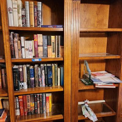 4 Shelves of Books Anne Rice Dan Brown