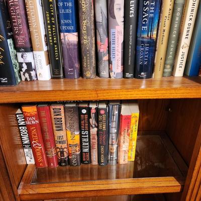 4 Shelves of Books Anne Rice Dan Brown