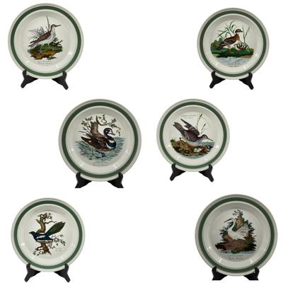 1297 Set of 6 Vintage 1978 Portmeirion "Birds of Great Britain Birds" Dinner Plates